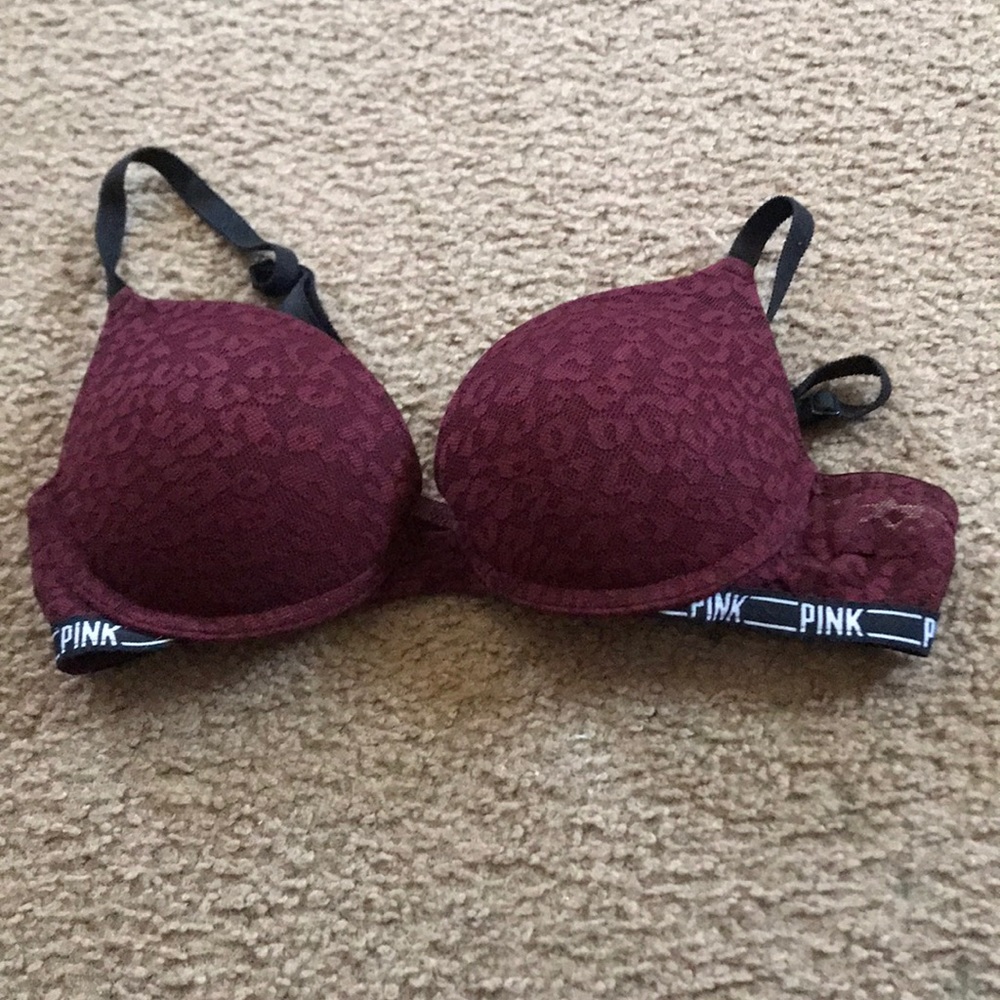 Maroon Bra from Pink
